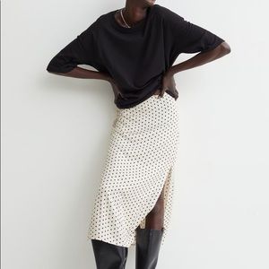 Polka Dot Midi Skirt